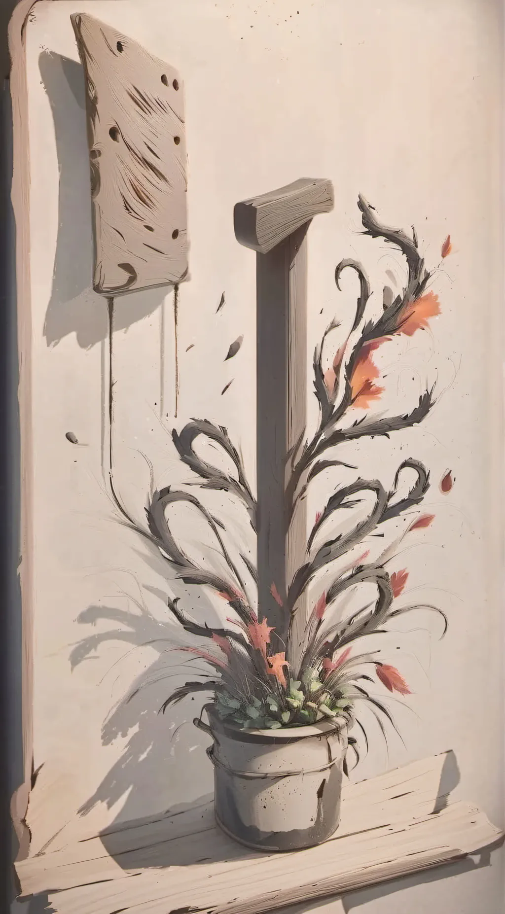 ai character: finish the line background