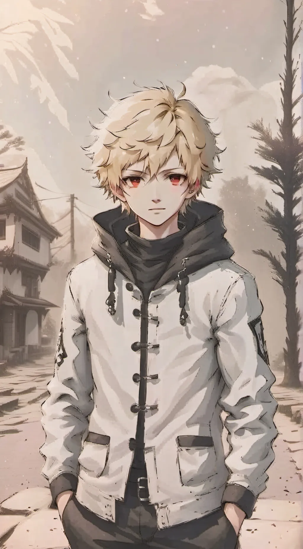 ai character: Katsuki bakugo background