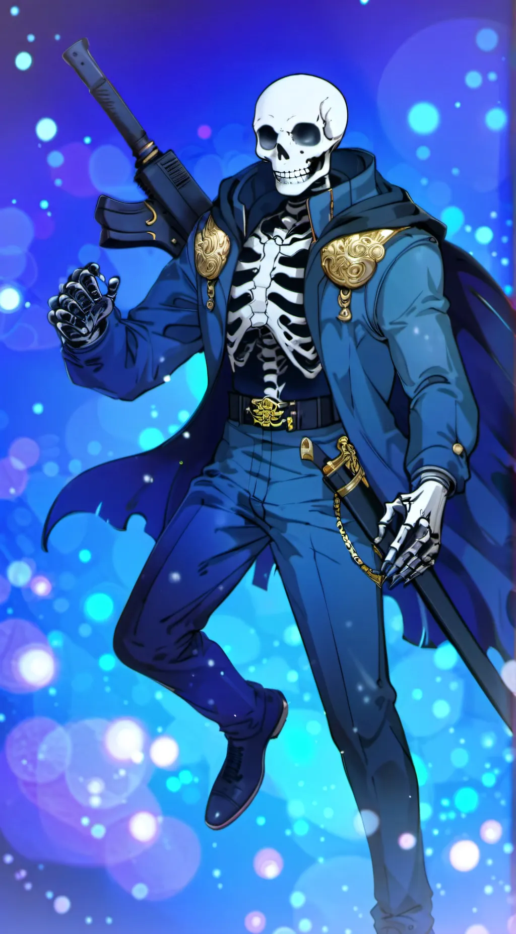 ai character: sans background