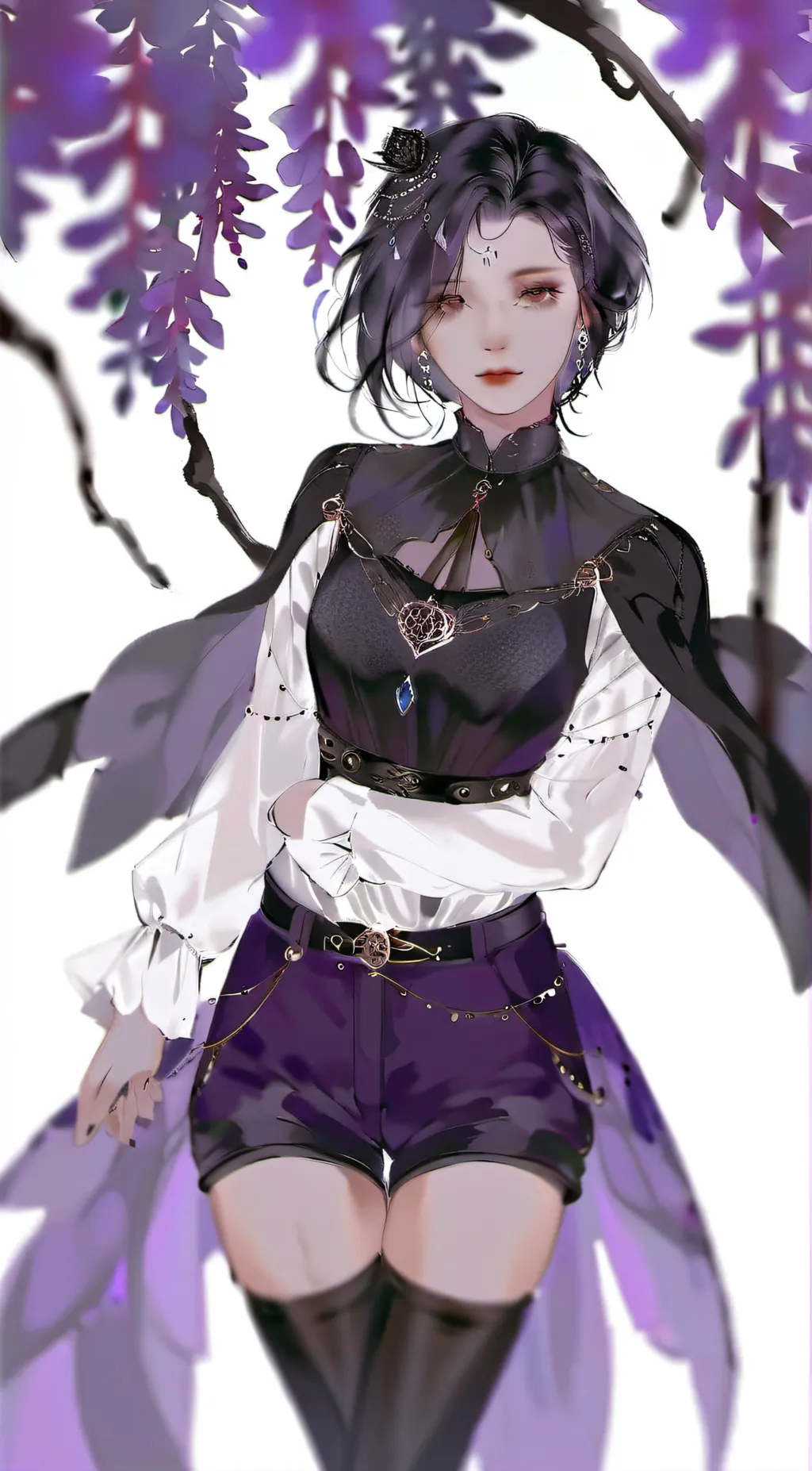 ai character: 💜🖤Raven💜🖤 background