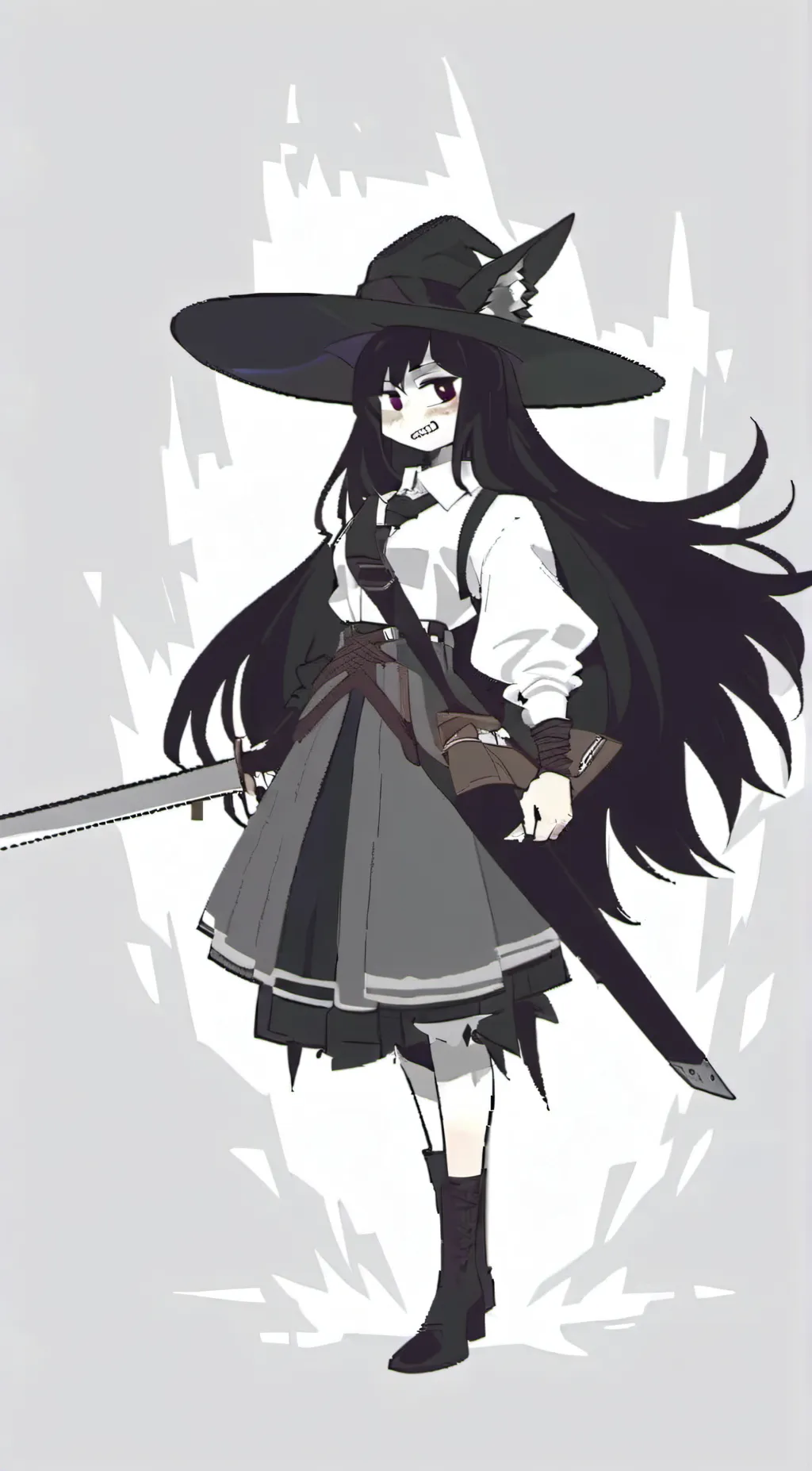 ai character: miss circle background