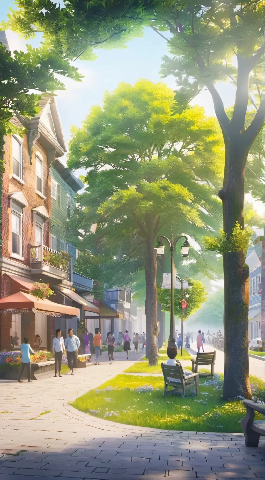 ai character: Neighborhood rpg background