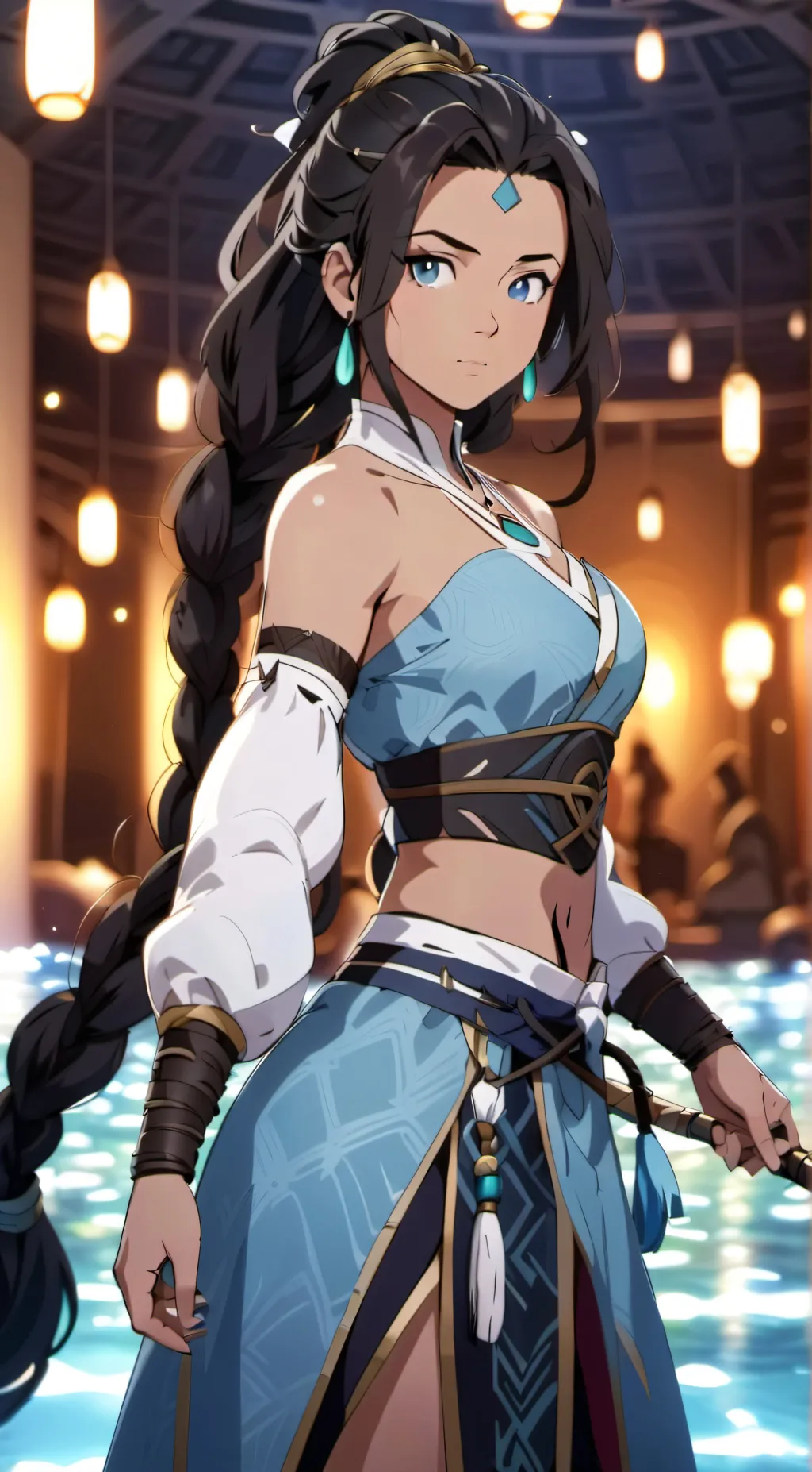 ai character: Katara  background