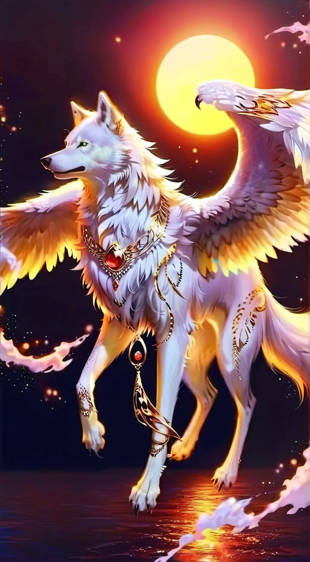 ai character: the last magicwolf background