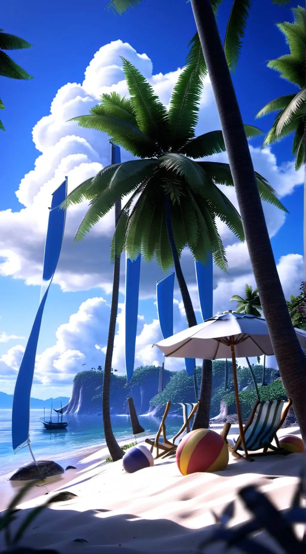 ai character: 🪼 MHA. Beach Day 🏖 background