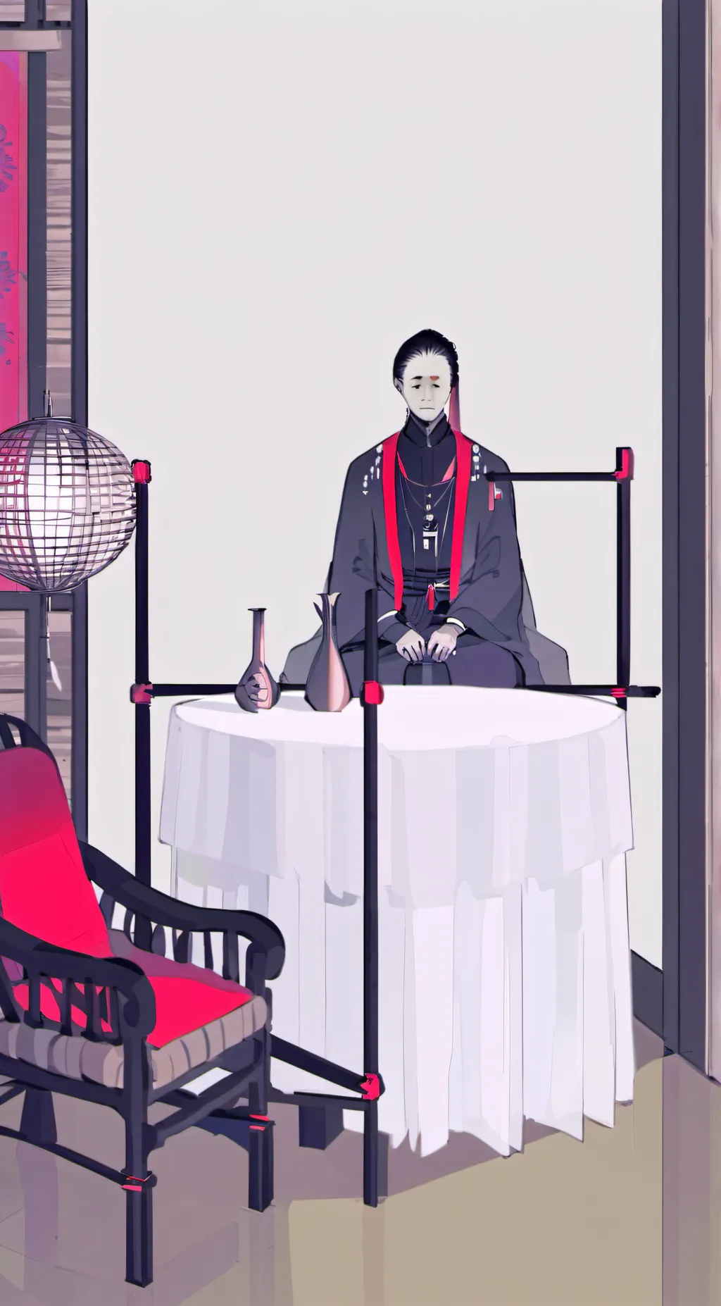 ai character: Uncanny Woman background