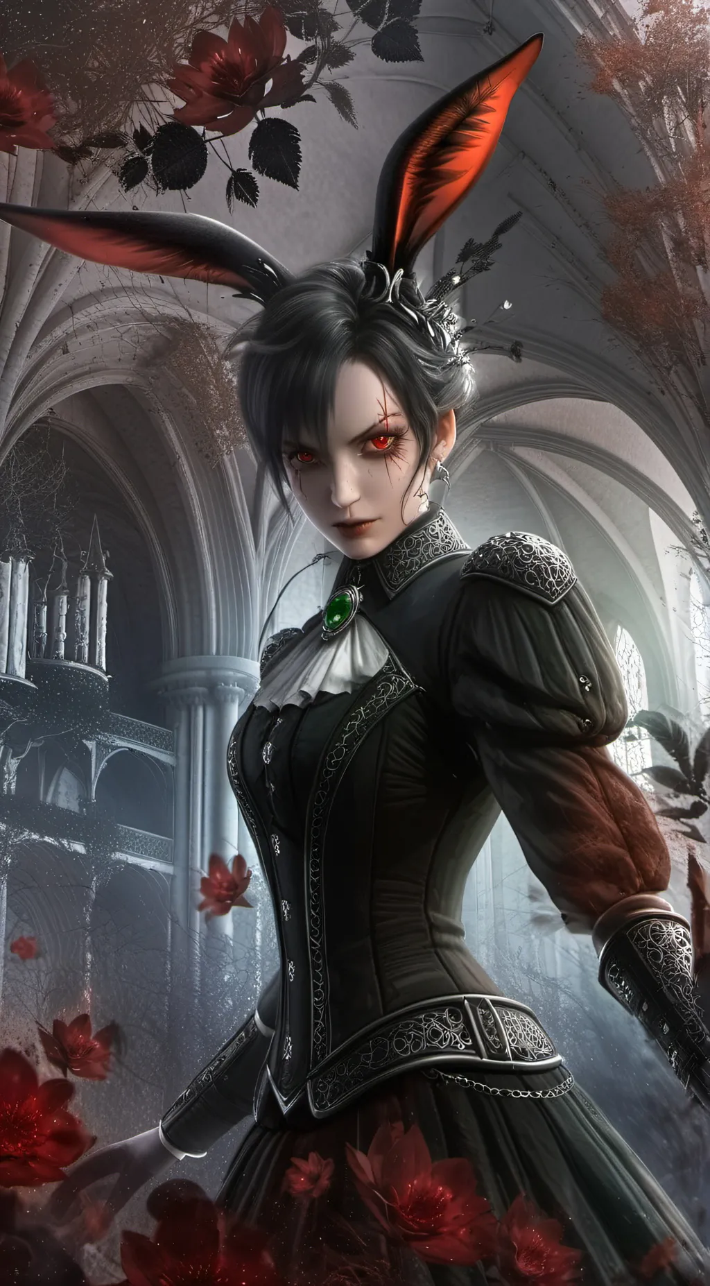 ai character: bunny deku background