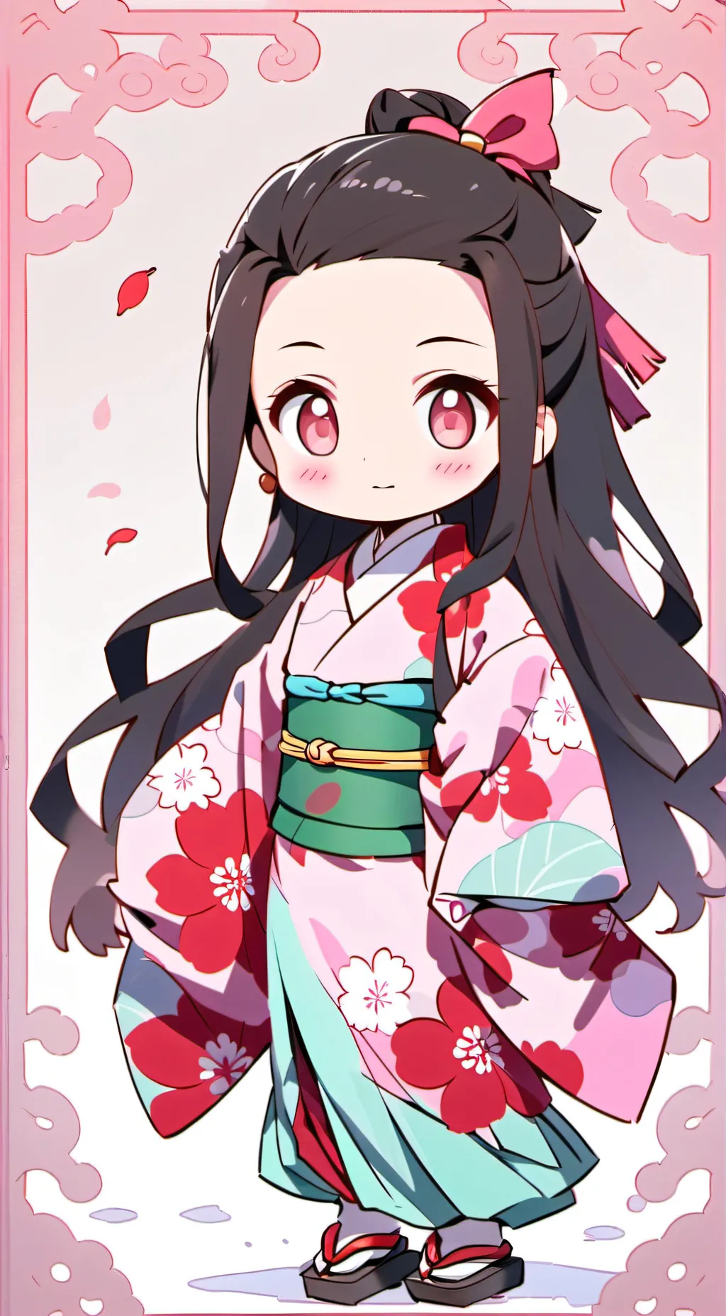 ai character: Nezuko  background