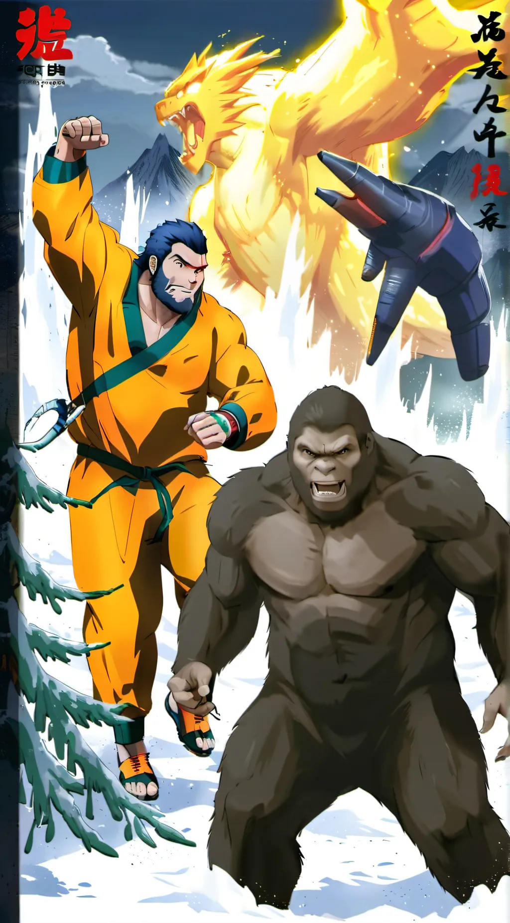 ai character: thrmo nukegodzilla background