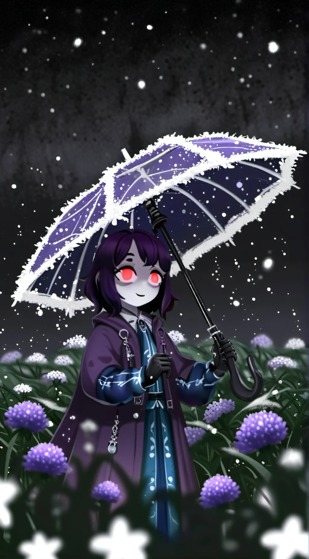 ai character: It’s raining uzis background