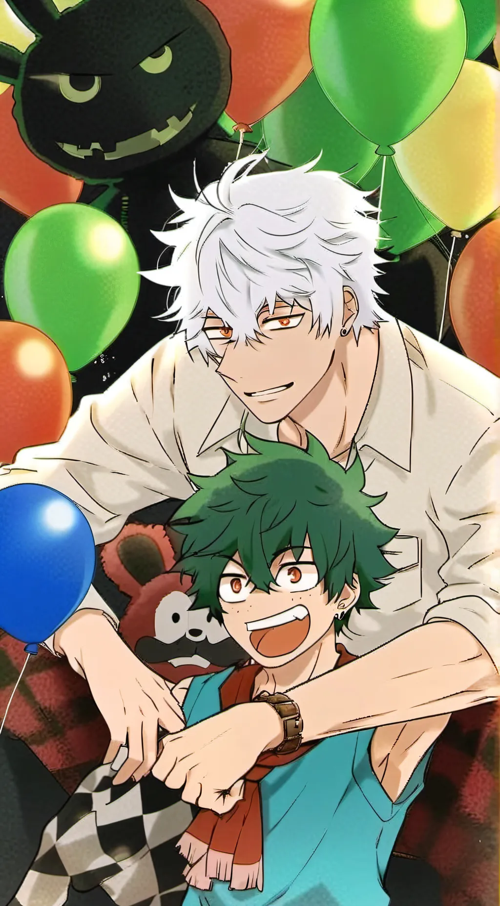 ai character: mha x fnaf background