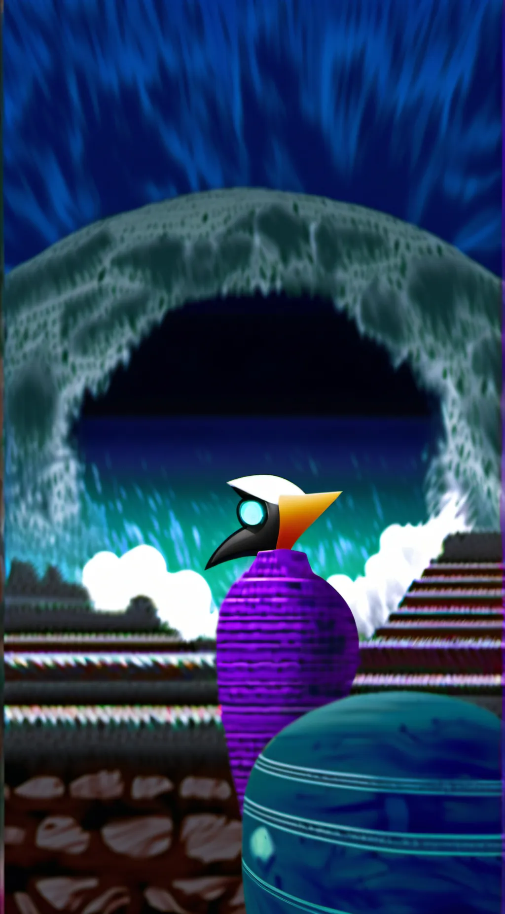 ai character: eggman nega!  background