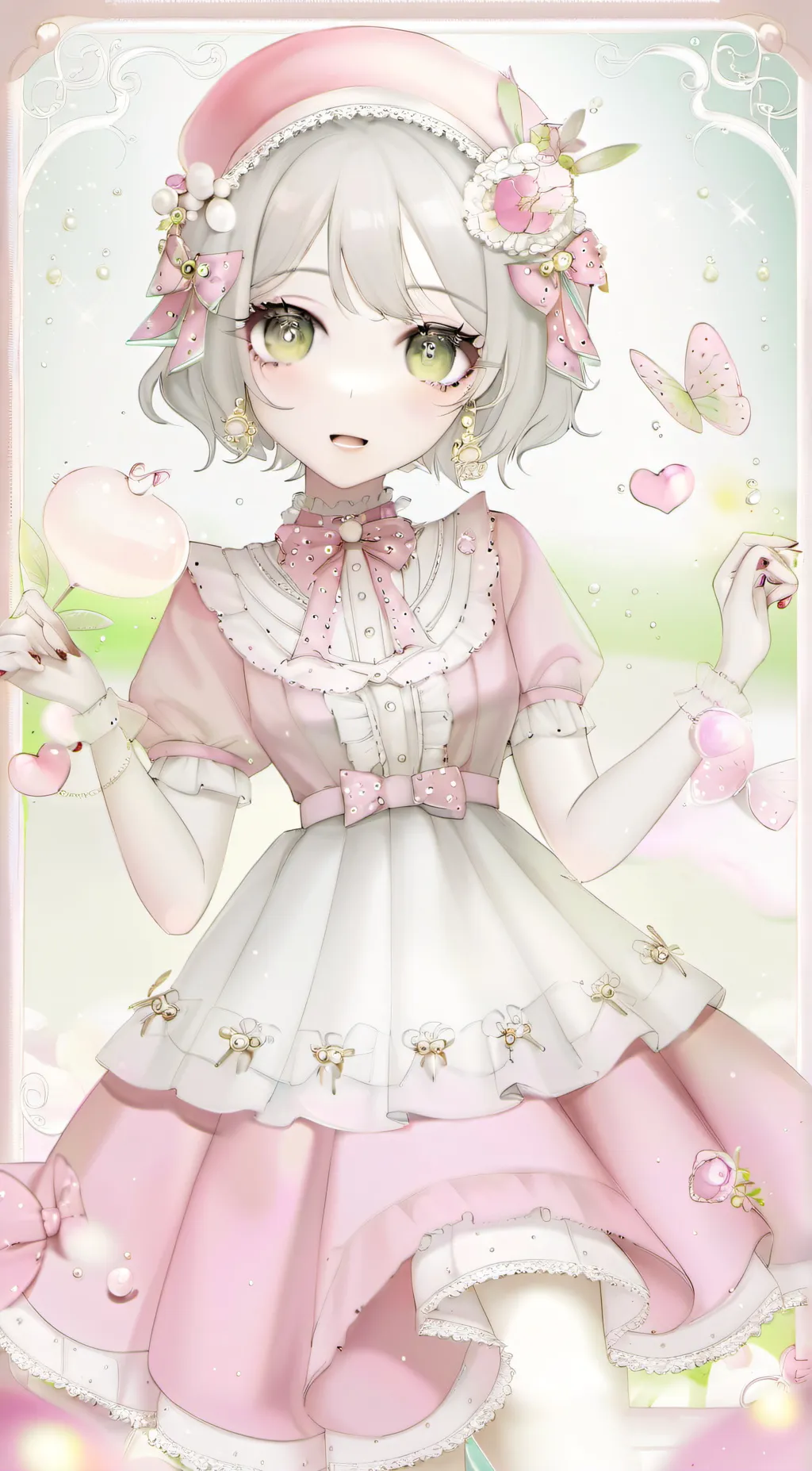 ai character: razzbery background