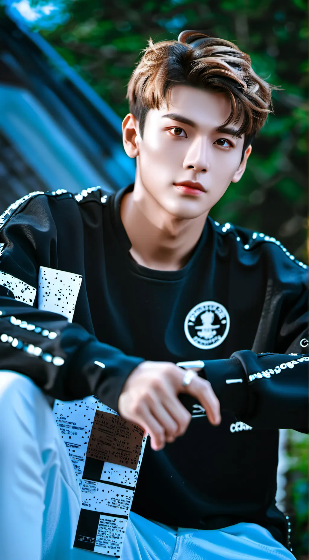 ai character: Ashton Pierce  background