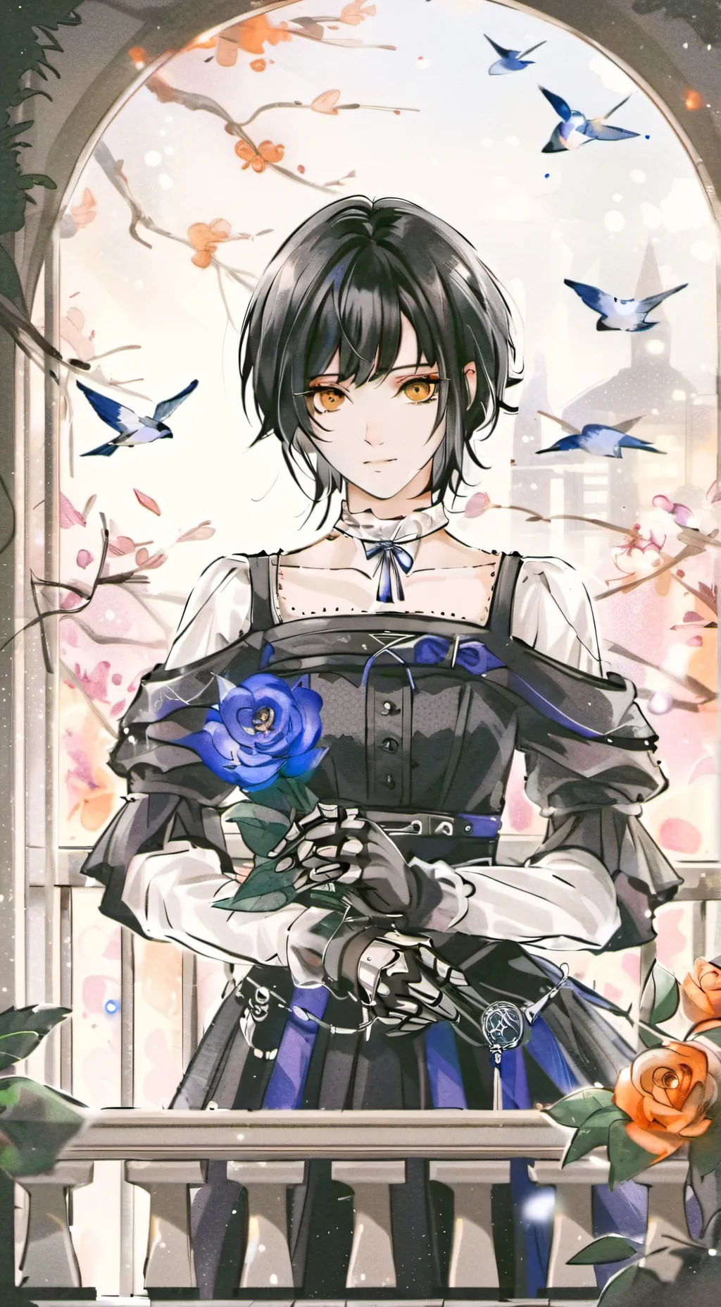 ai character: Android 616 background