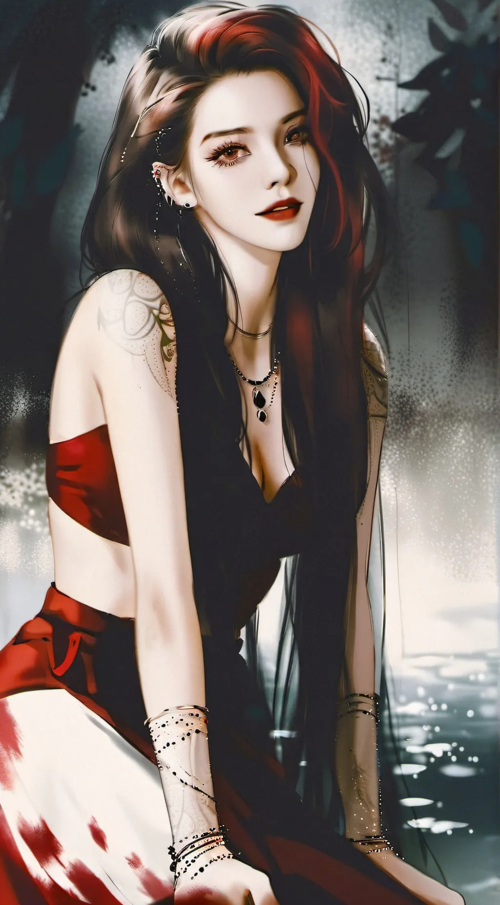 ai character: Rose background