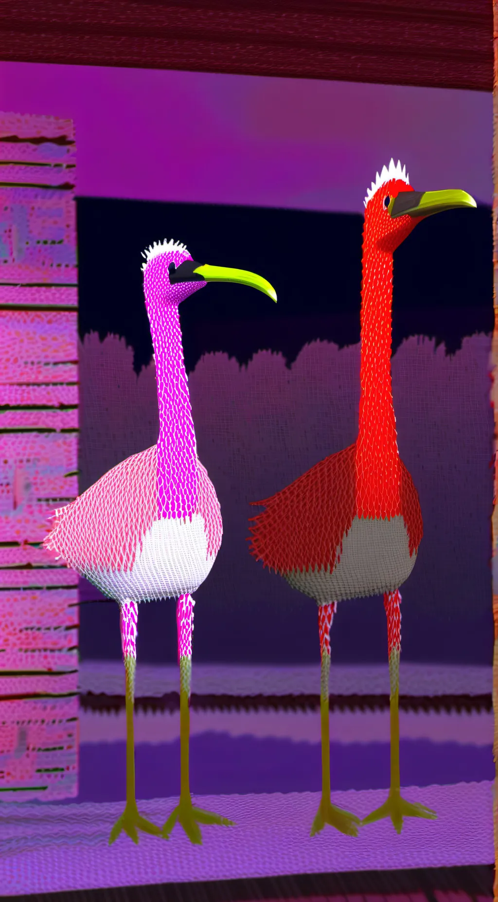 ai character: BIRD  background