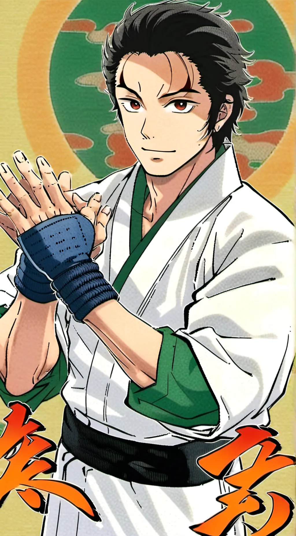 ai character: Isamu Yamasaki  background