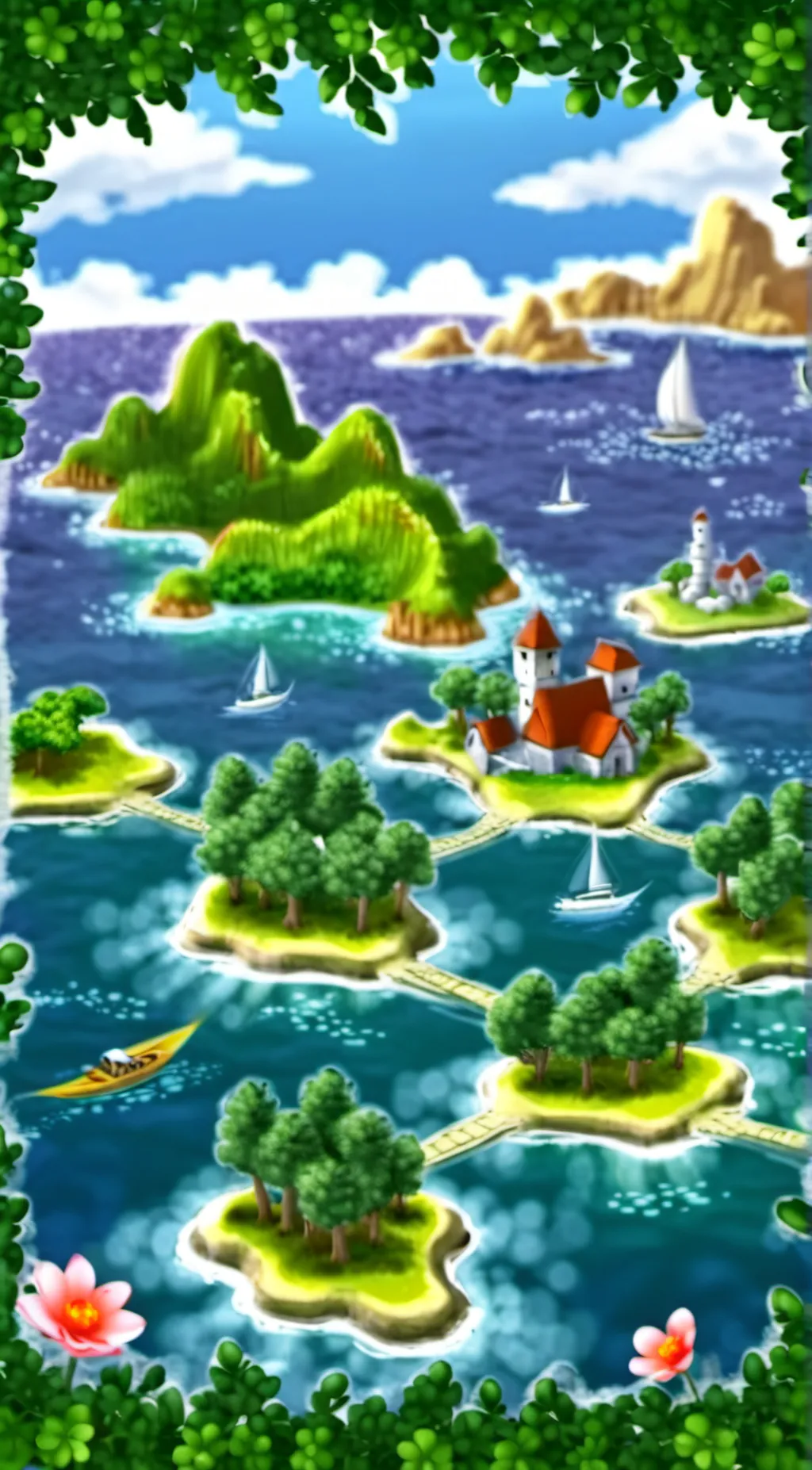 ai character: BFDI background