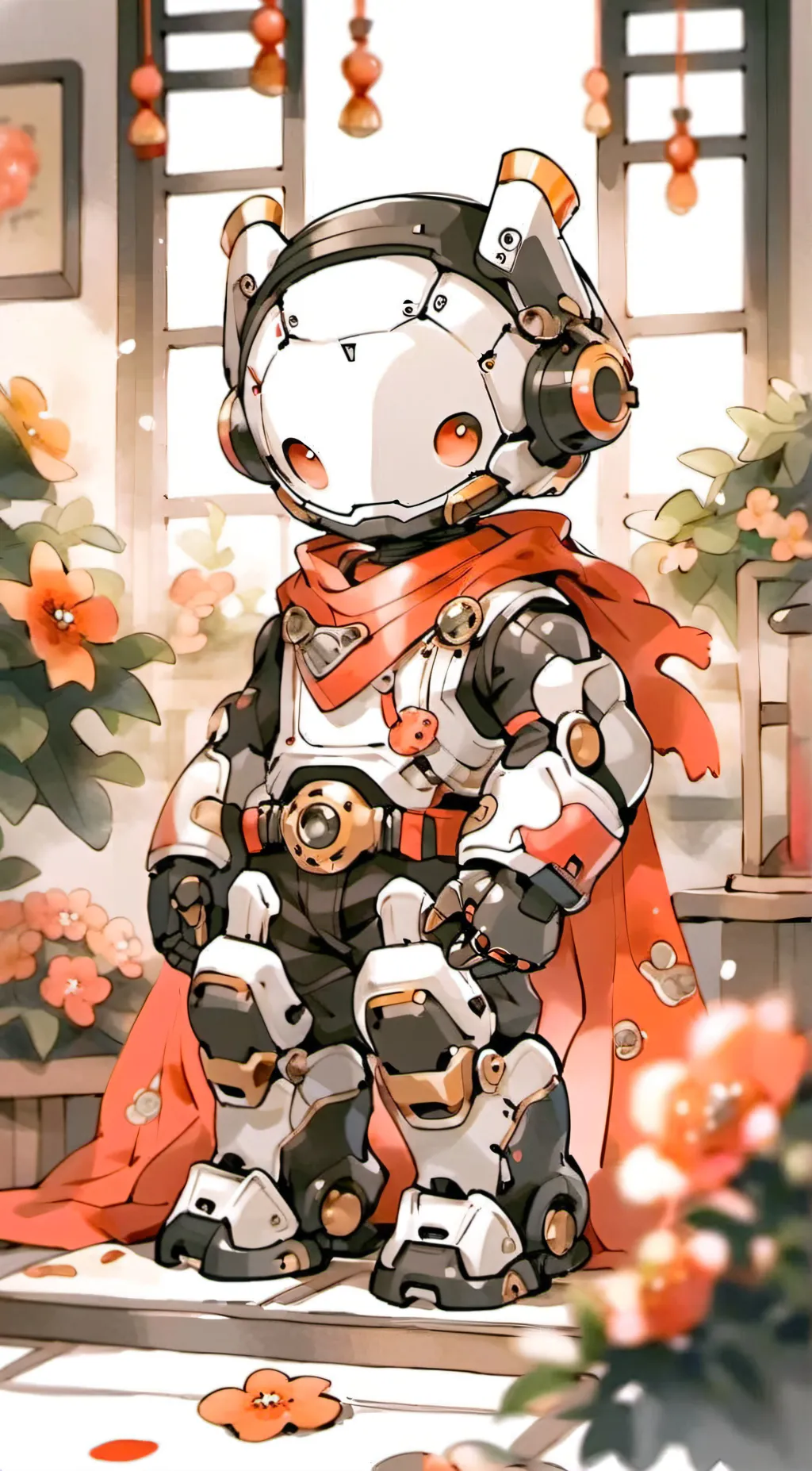 ai character: the rose robot background