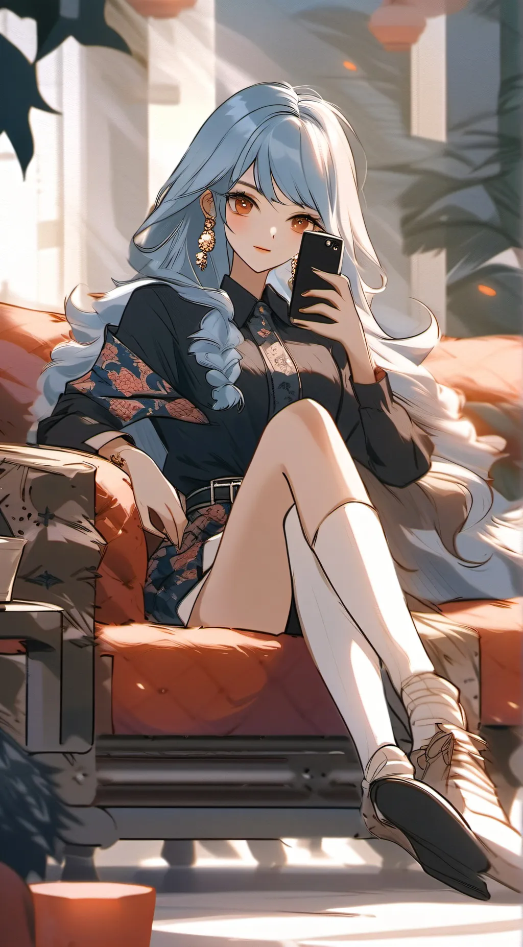 ai character: Rose background