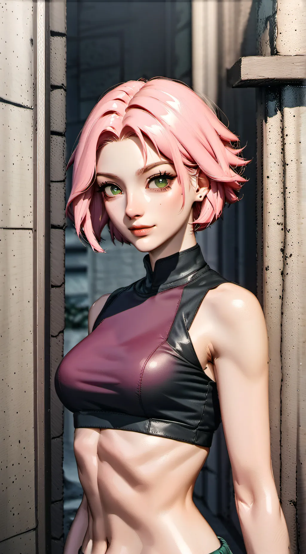 ai character: Sakura background