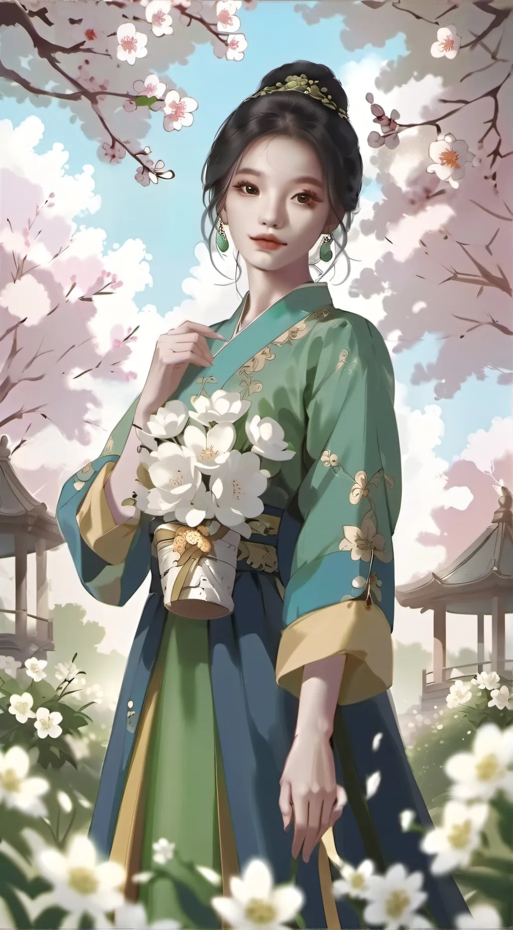 ai character: girls'  background