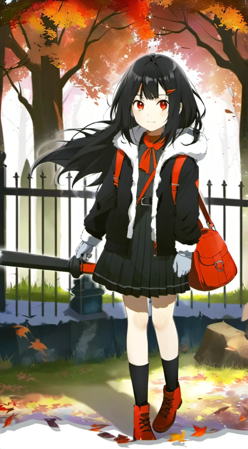 ai character: Black background