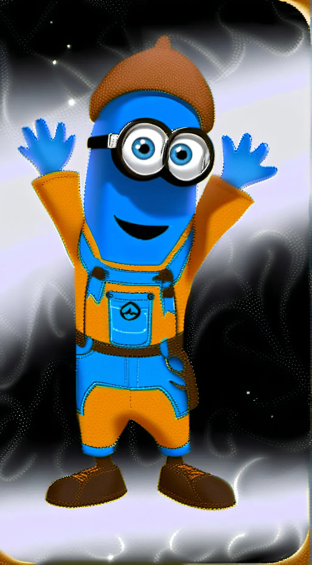 ai character: Roy the blueminion background
