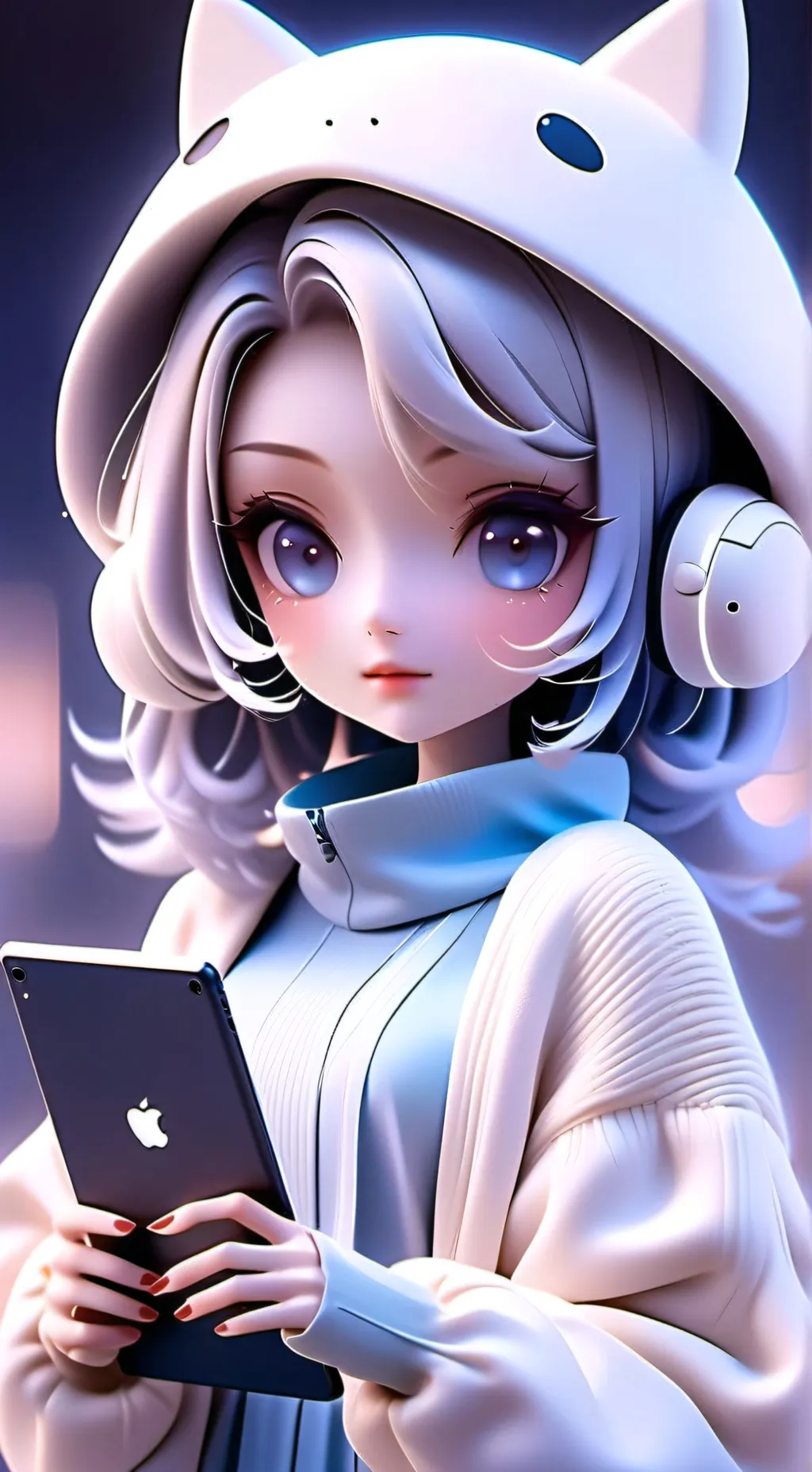 ai character: Luna background