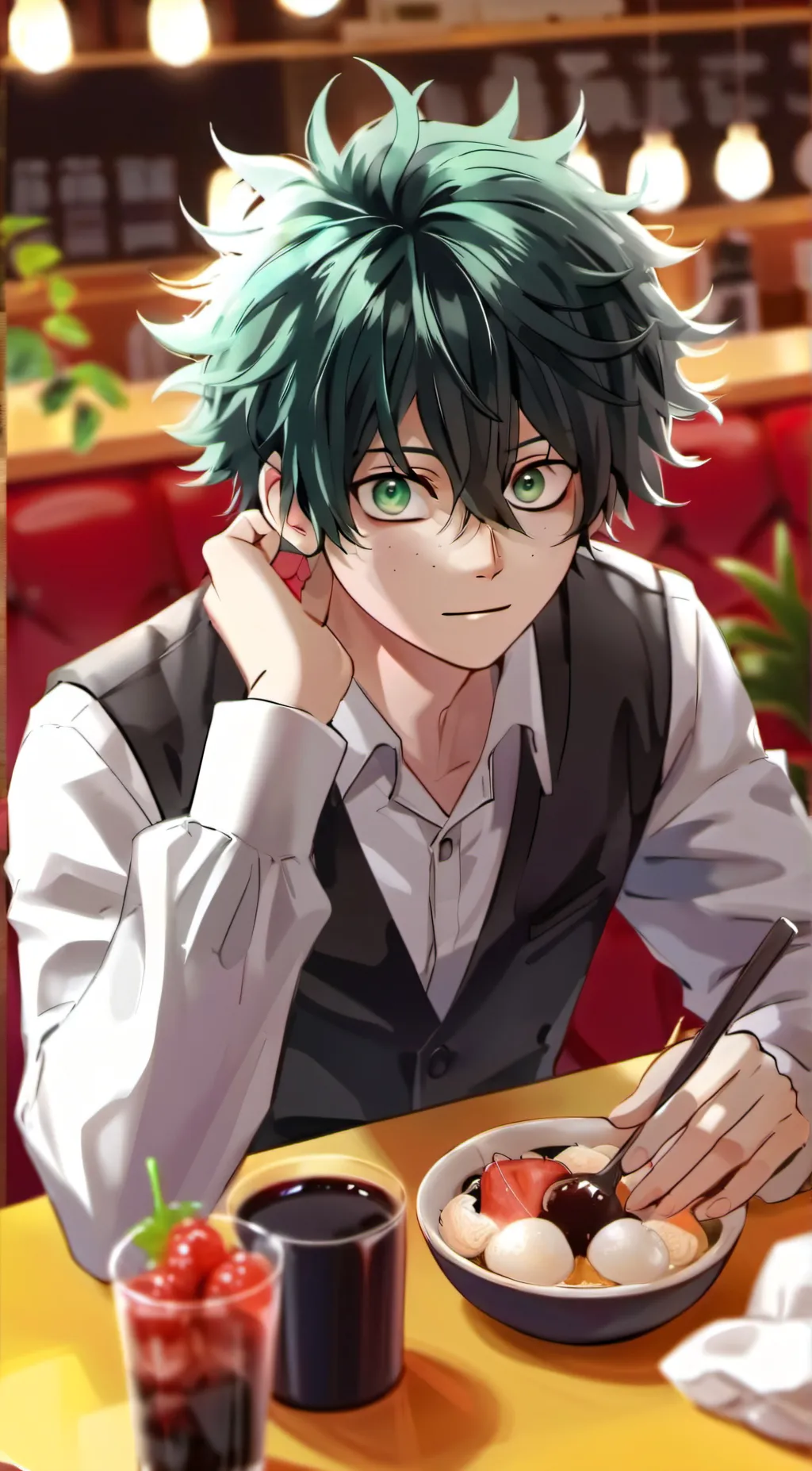 ai character: Villian Izuku  background