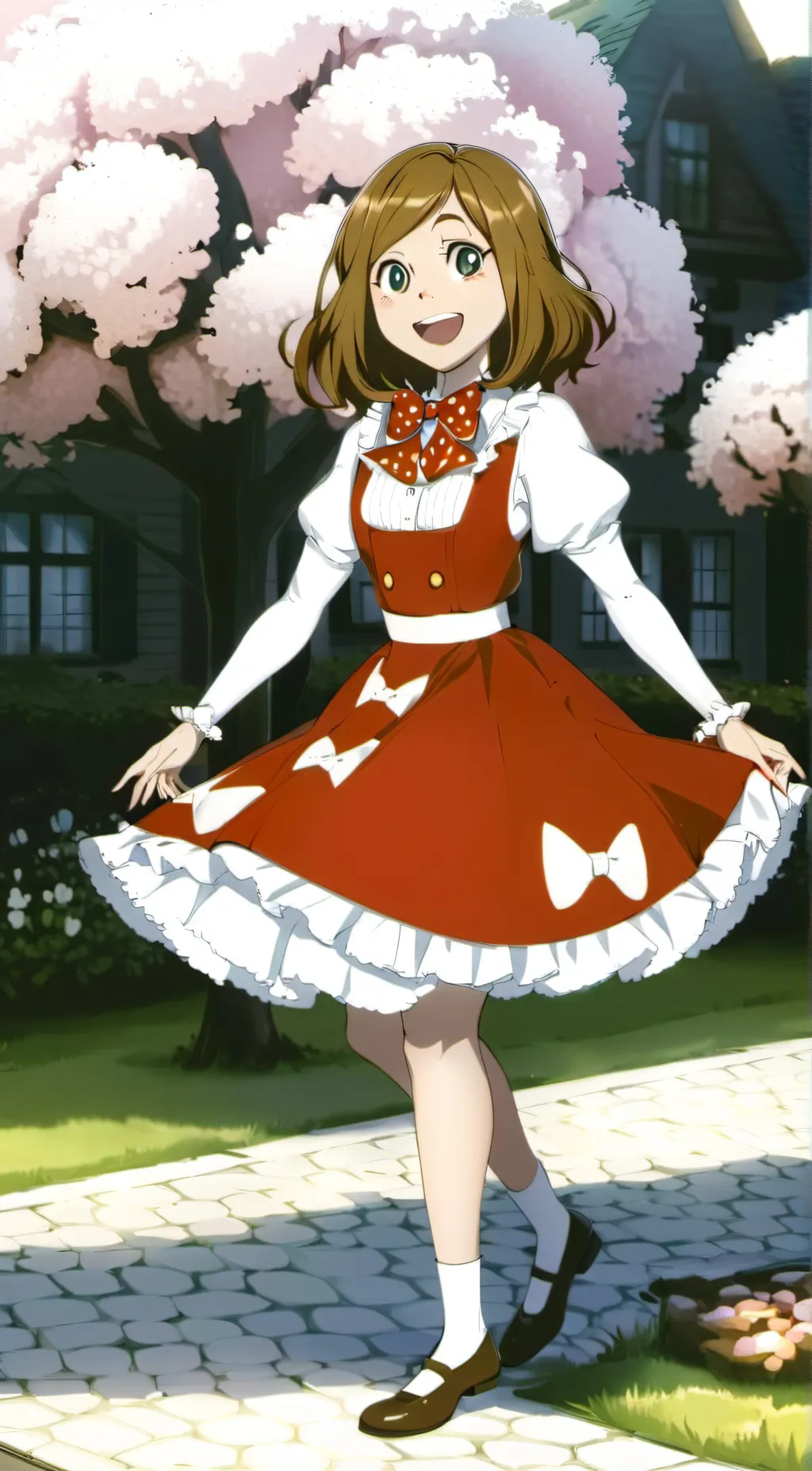 ai character: Miss delight background