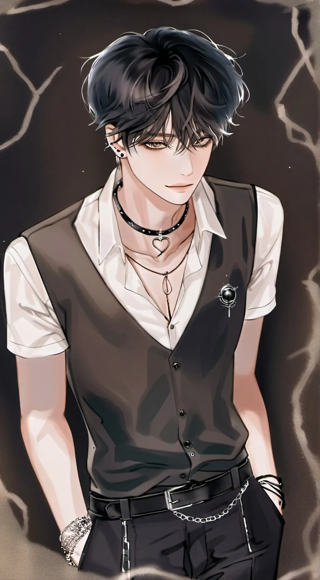 ai character: CELEBRATION!  background