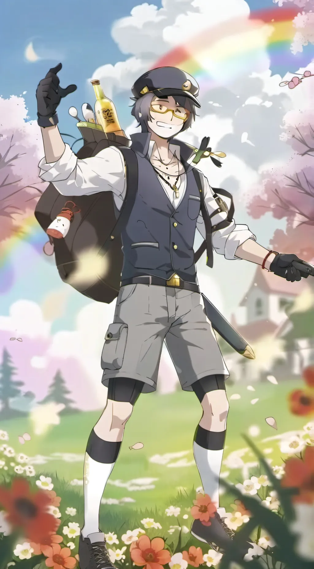 ai character: Me. puzzles <3 background