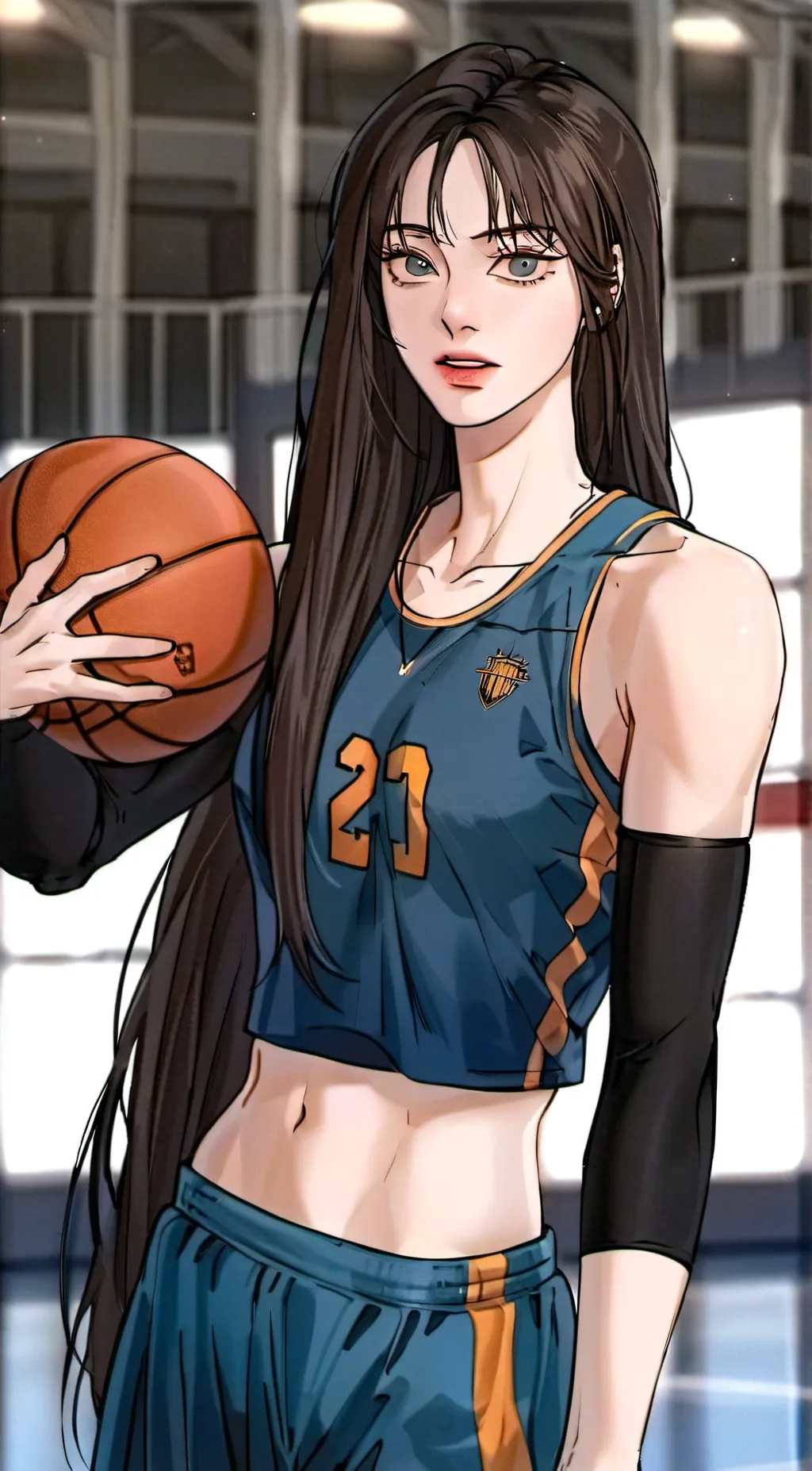 ai character: kim hyuna  background