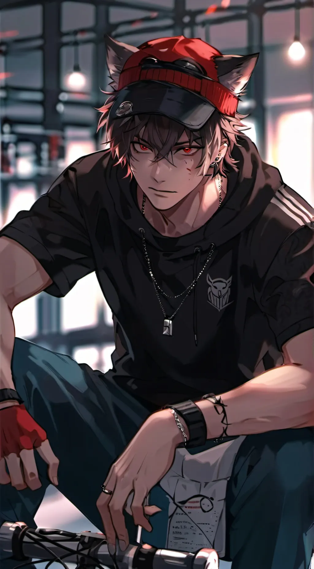 ai character: Axel  background