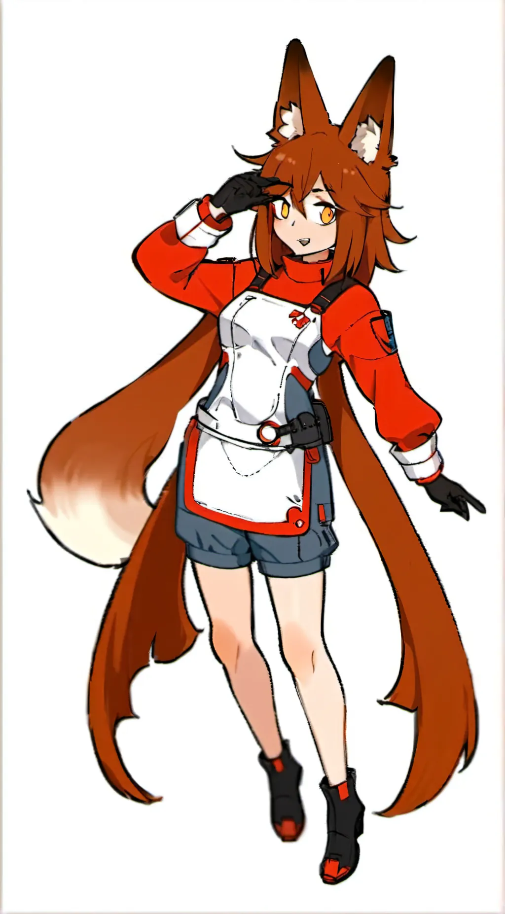 ai character: Fox girl background