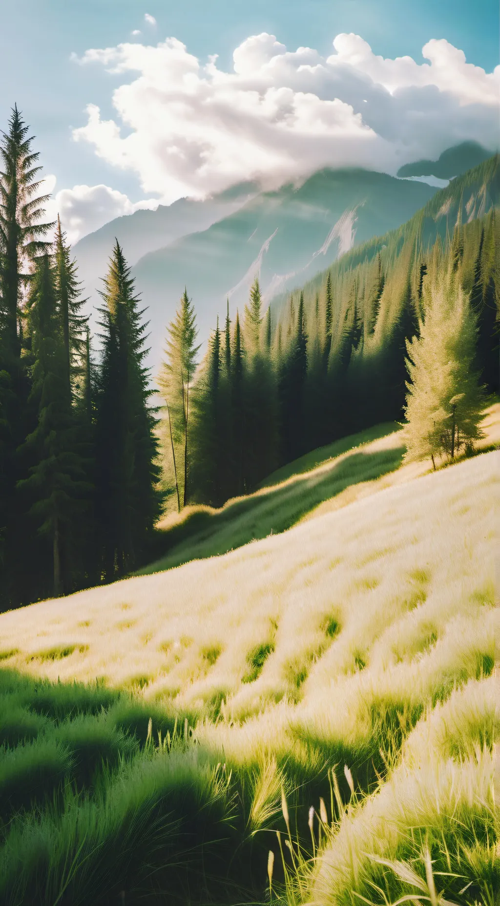 ai character: grass background