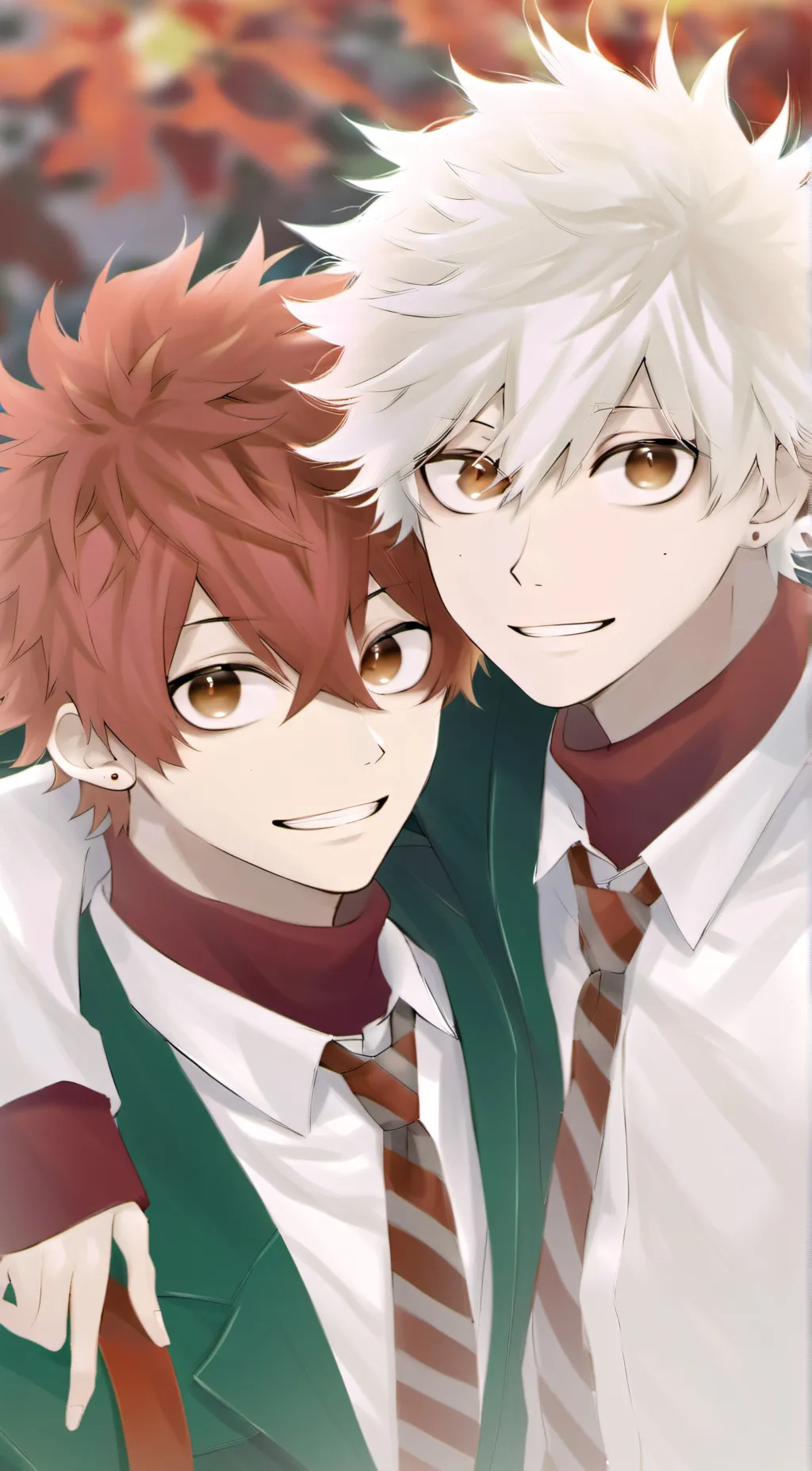 ai character: Kiri and Bakugo background