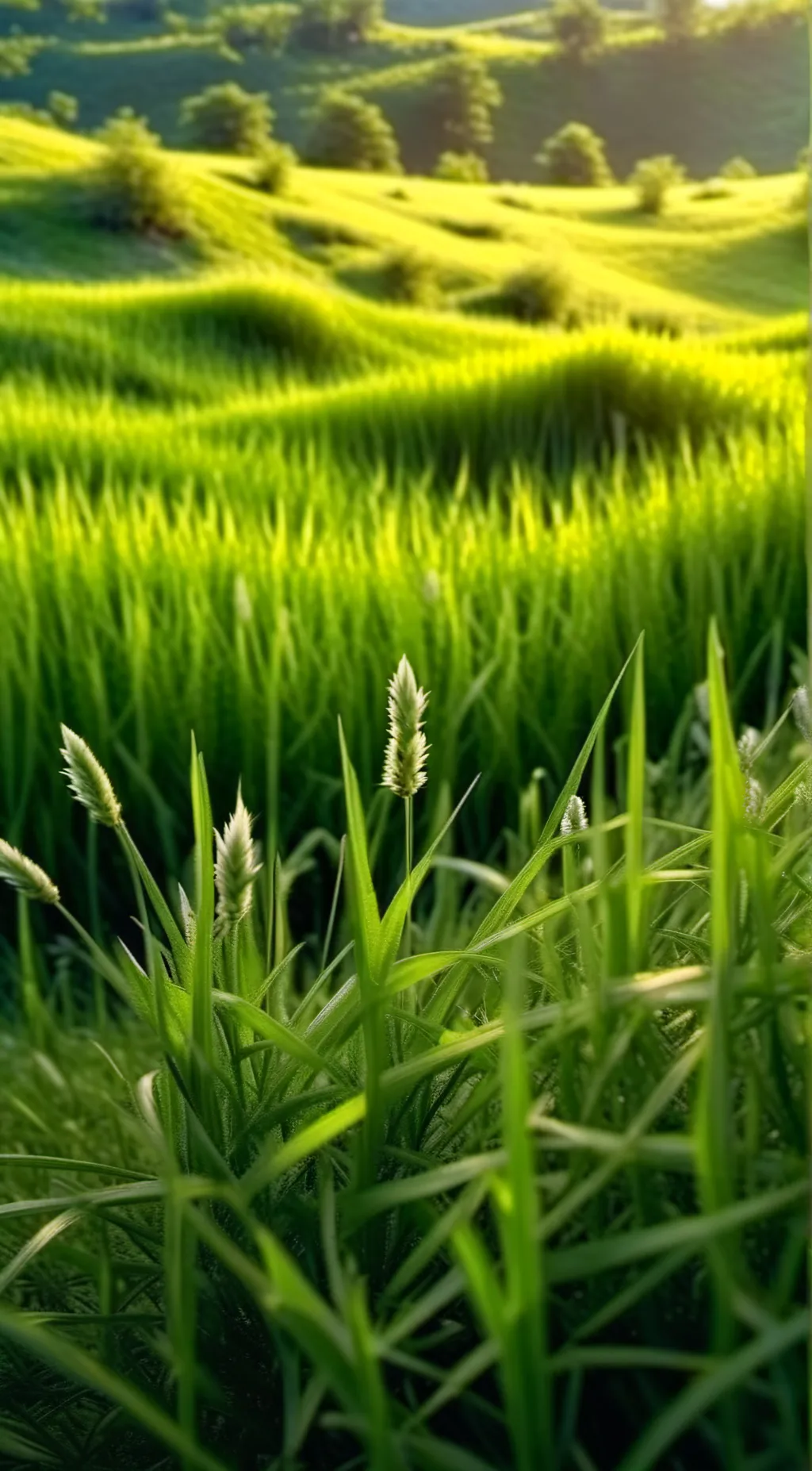 ai character: grass background