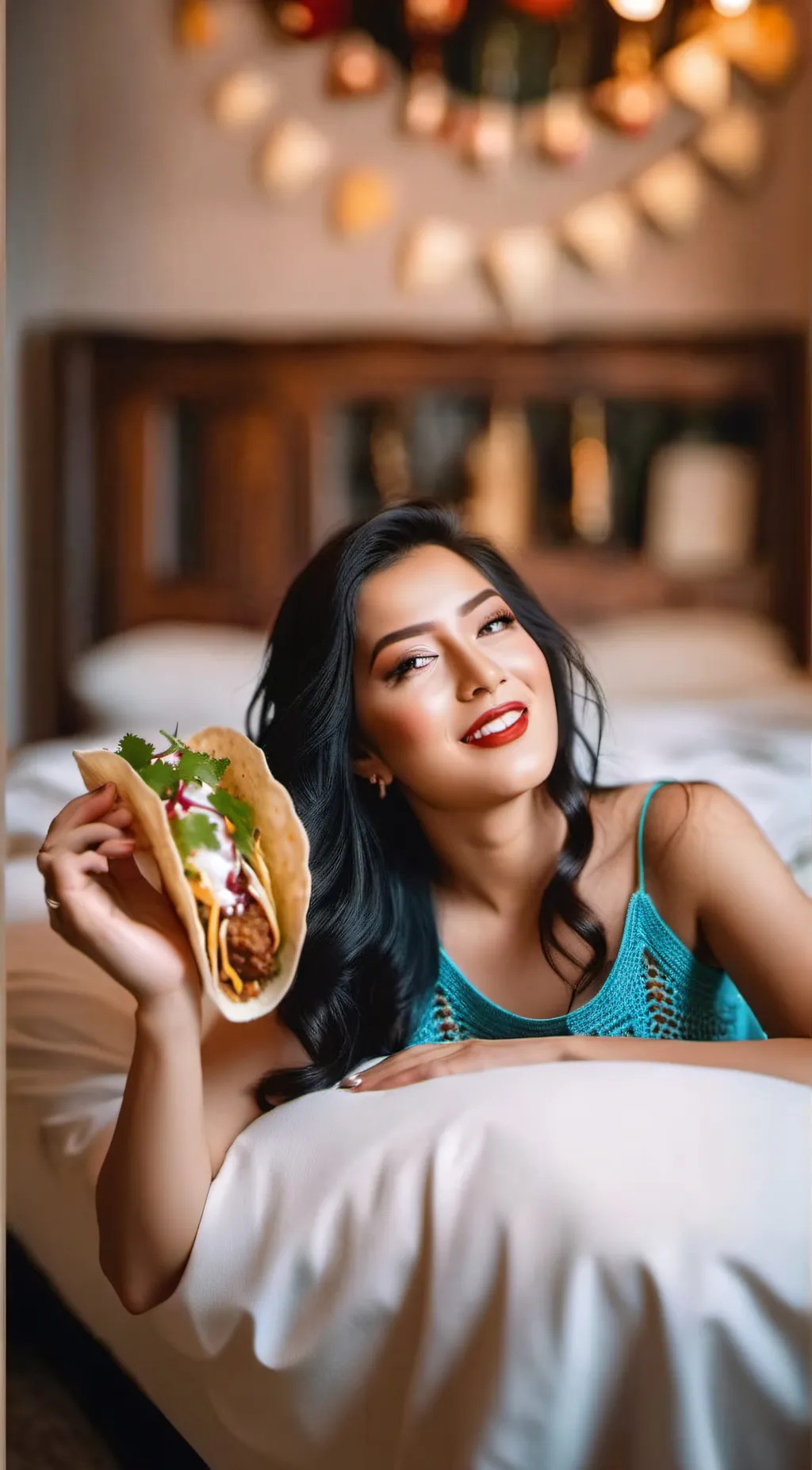 ai character: Leticia's Taco background