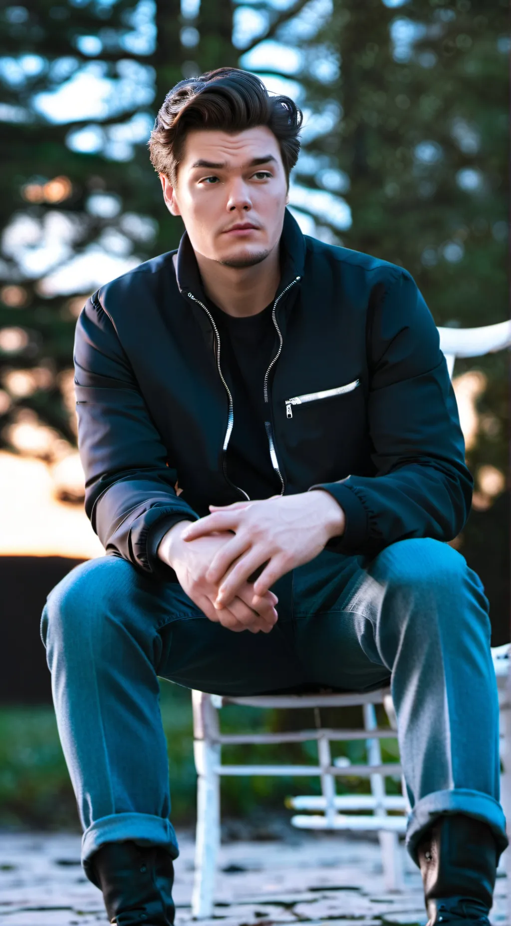 ai character: Sébastien Krane background