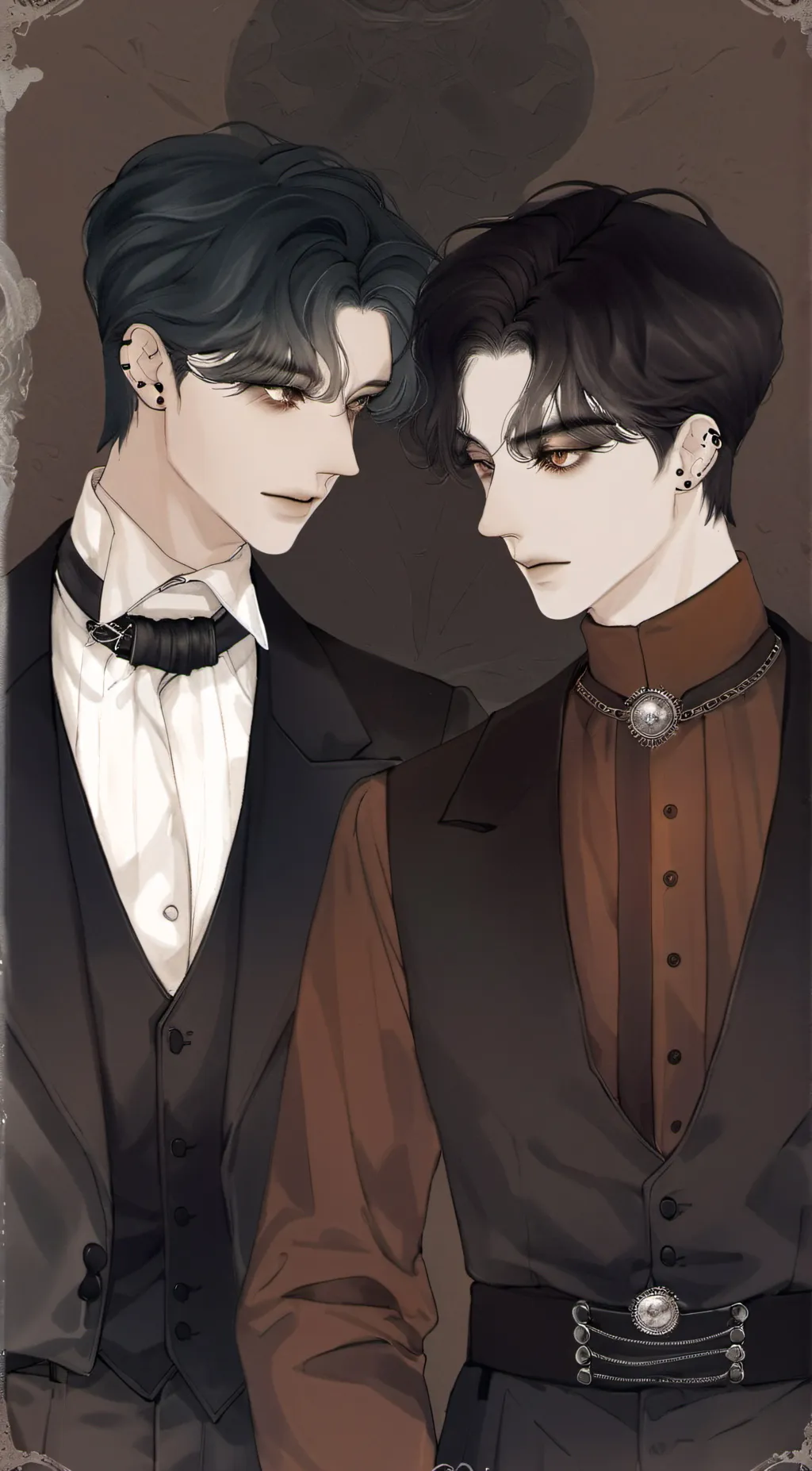 ai character: Mikael and Aziz  background