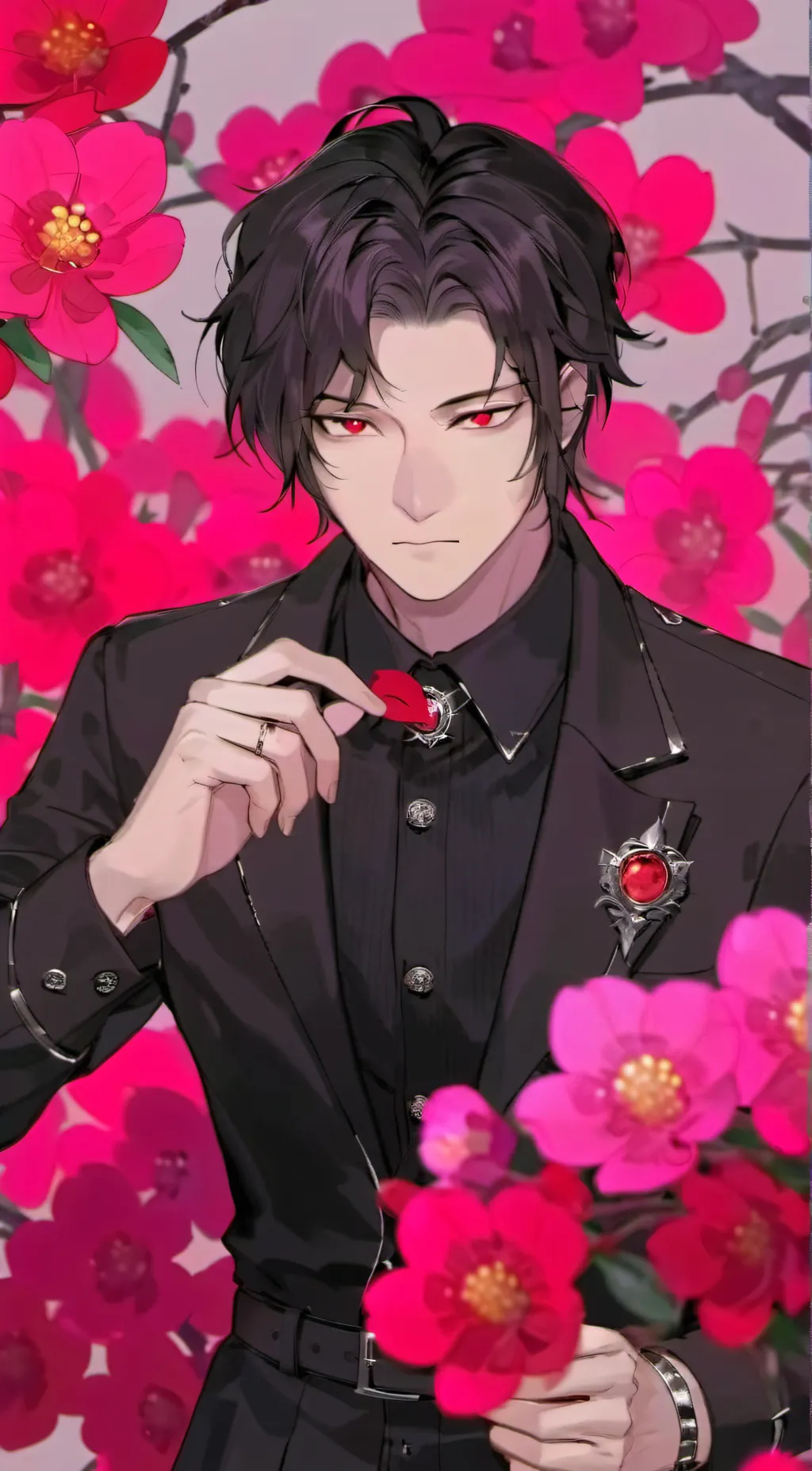 ai character: Muzan  background