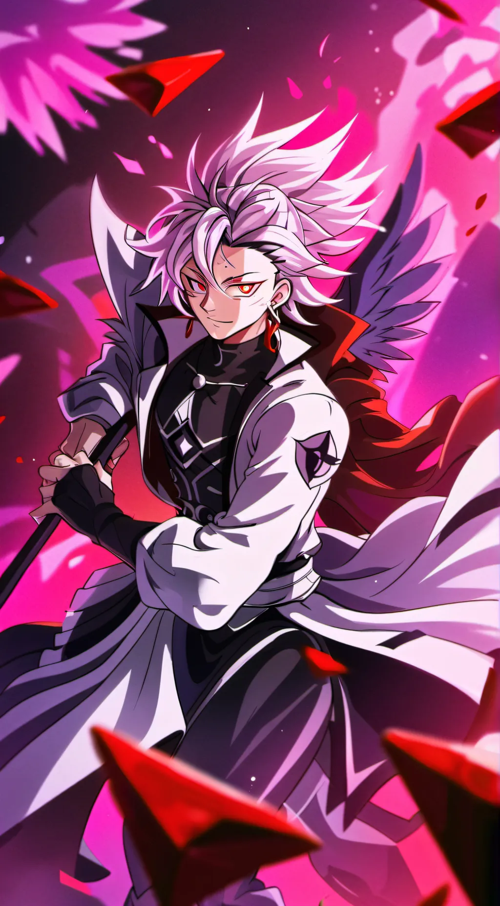 ai character: Goku Black background