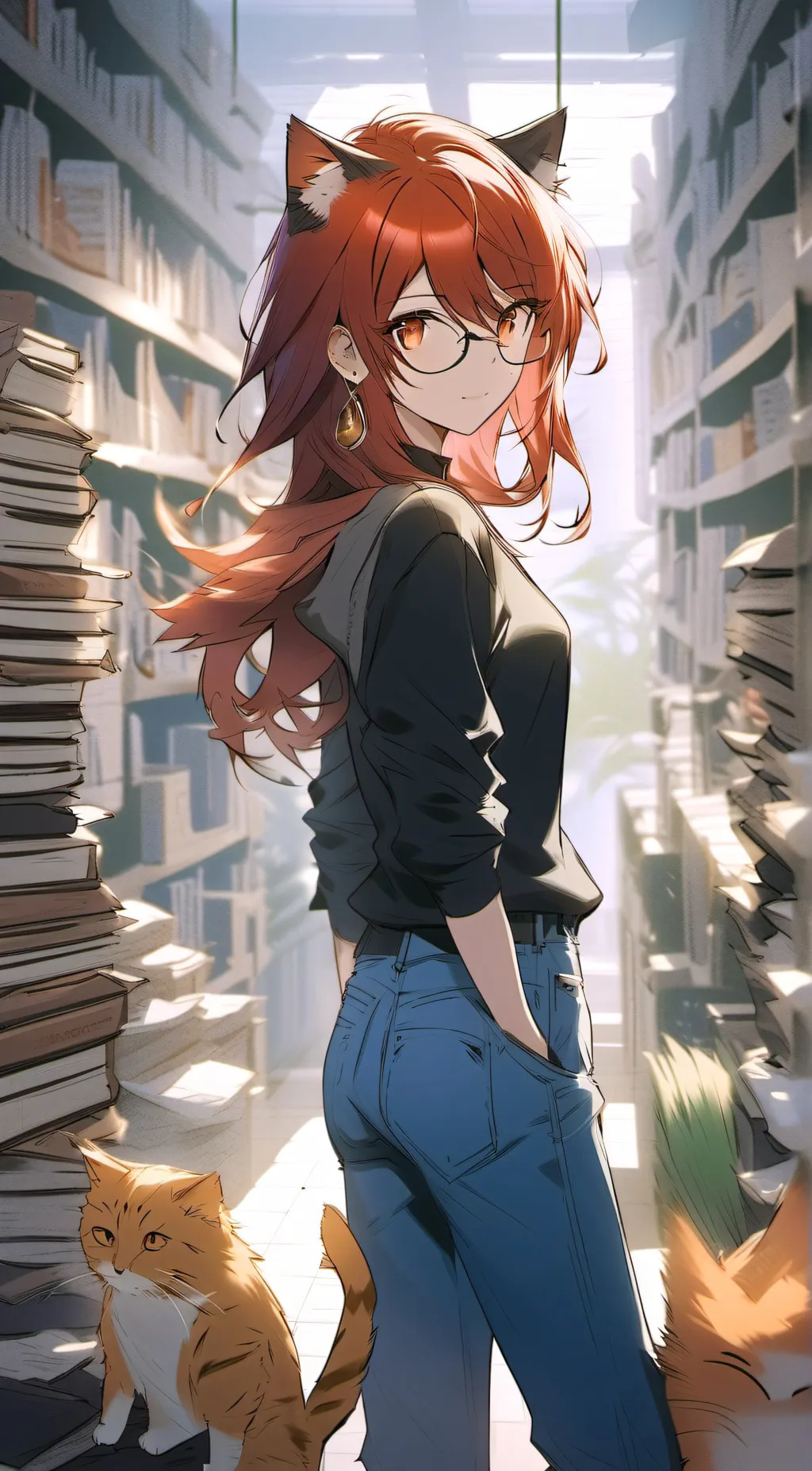 ai character: Amber background