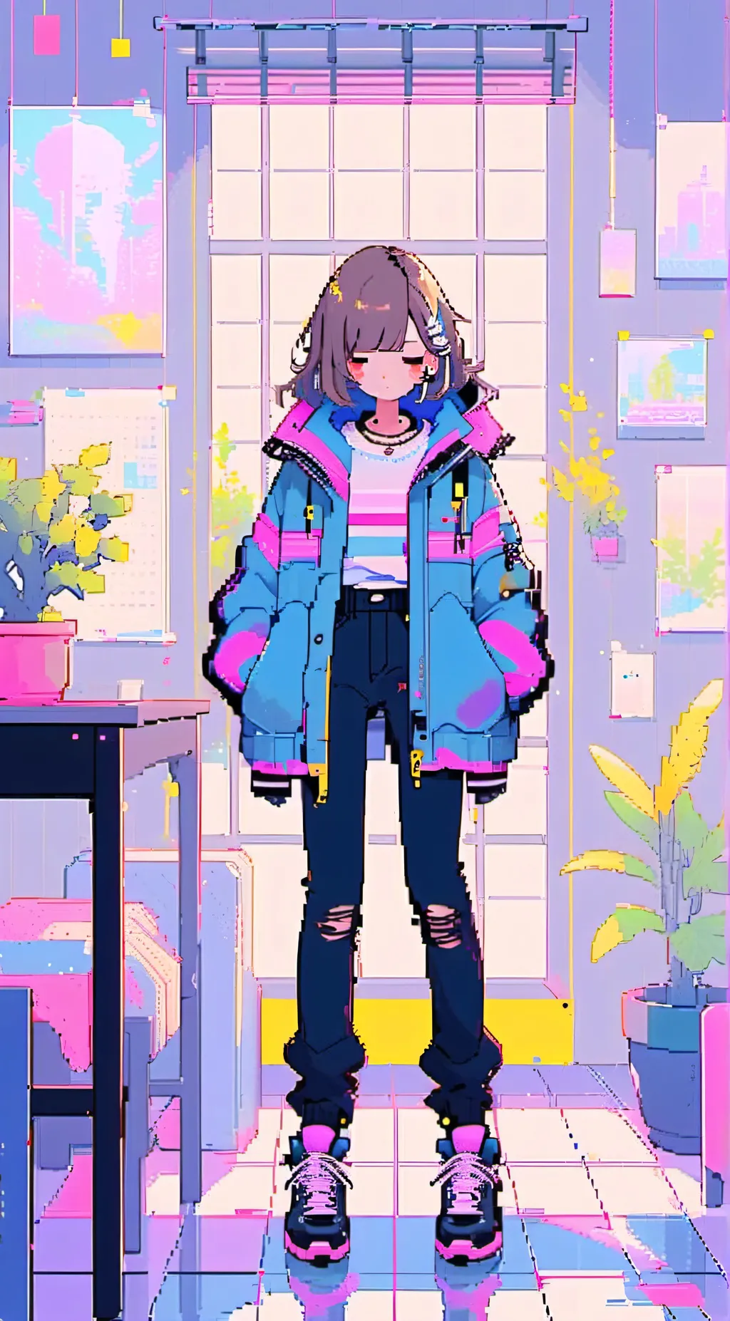 ai character: frisk background
