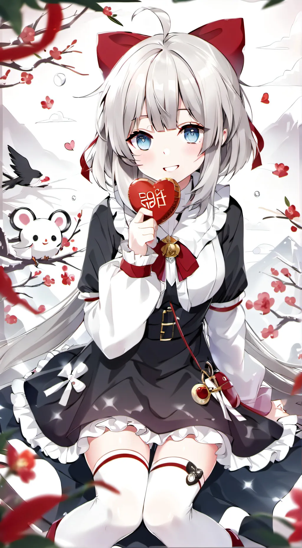 ai character: moon background