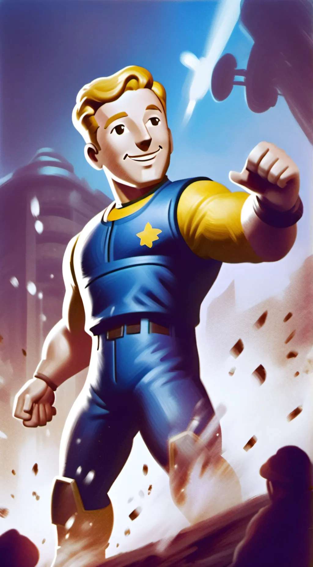 ai character: Vault Boy background
