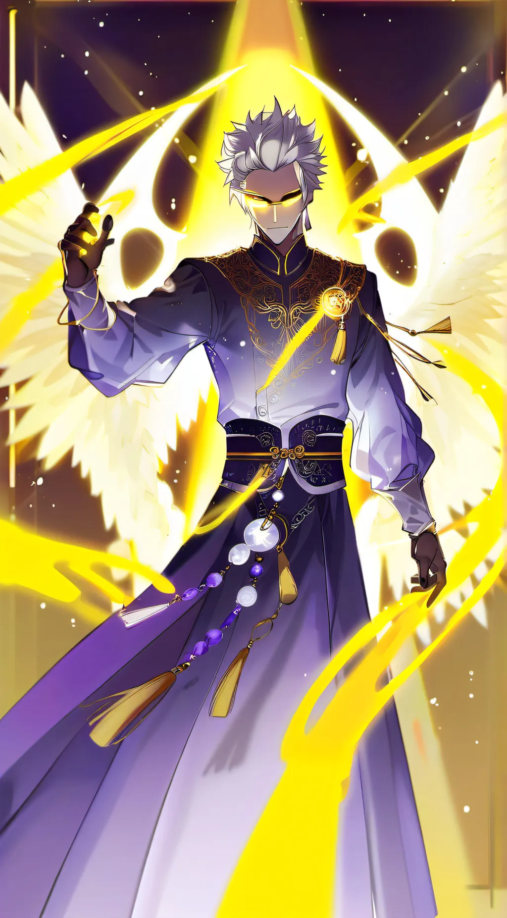 ai character: Adam~hazbin hotel~ background